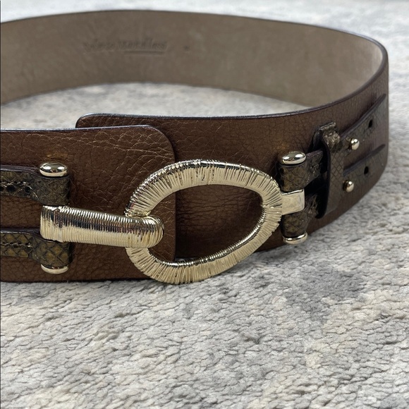 Roberto Mantellassi Handmade in Italy Bronze Leather Belt Sz M main image 8